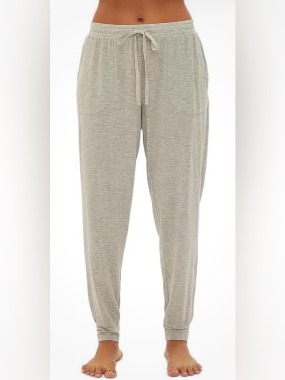 Gap GapBody Women’s Drawstring-Waist Jogger Pajama Pants (Grey Heather, X-Large)